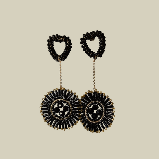 Dark Nights Woven Earrings